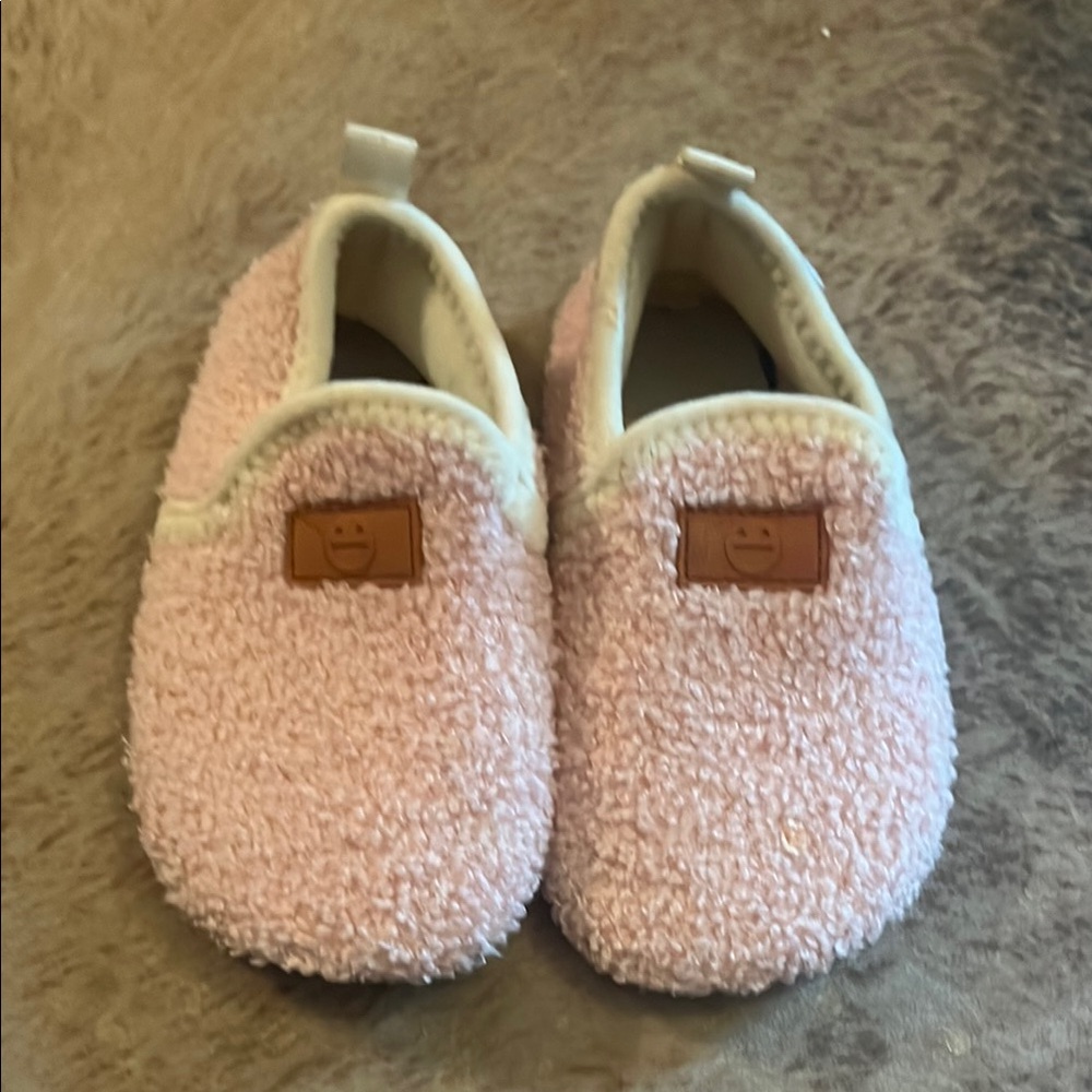 Amazon Pink and Brown Plush Slippers
